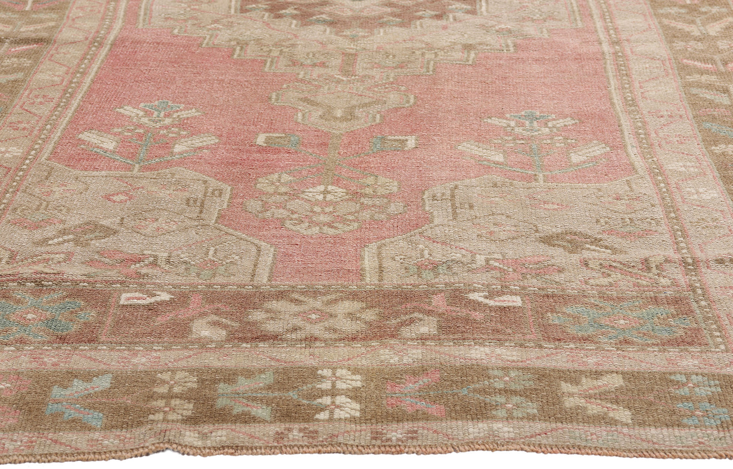 4 x 8 Vintage Turkish Oushak Rug 54001