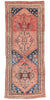 3 x 8 Antique Pink Persian Kurdish Rug 61373