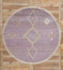 8 x 8 Modern Boho Amethyst Mirage Moroccan Rug 31234