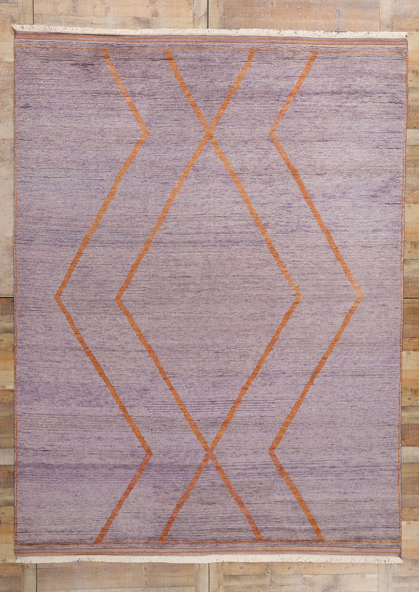 9 x 12 Twilight Horizon Modern Purple Moroccan Rug 31267