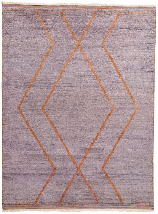 9 x 12 Twilight Horizon Modern Purple Moroccan Rug 31267
