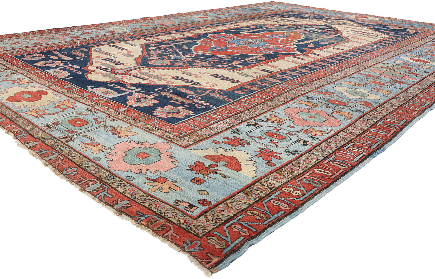 11 x 16 Antique Persian Bakshaish Rug 78984