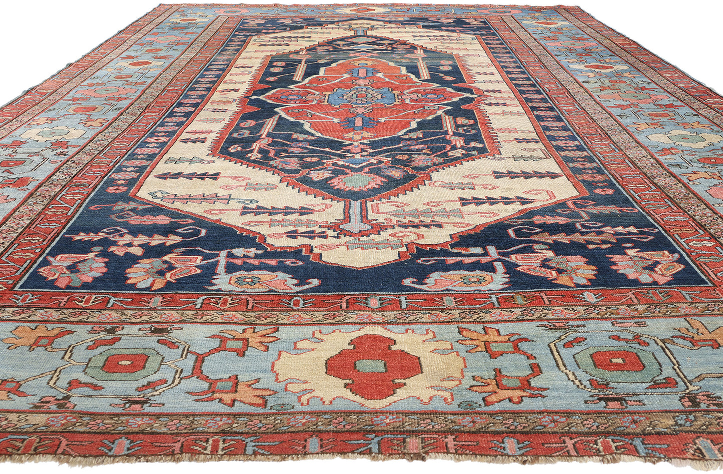 11 x 16 Antique Persian Bakshaish Rug 78984