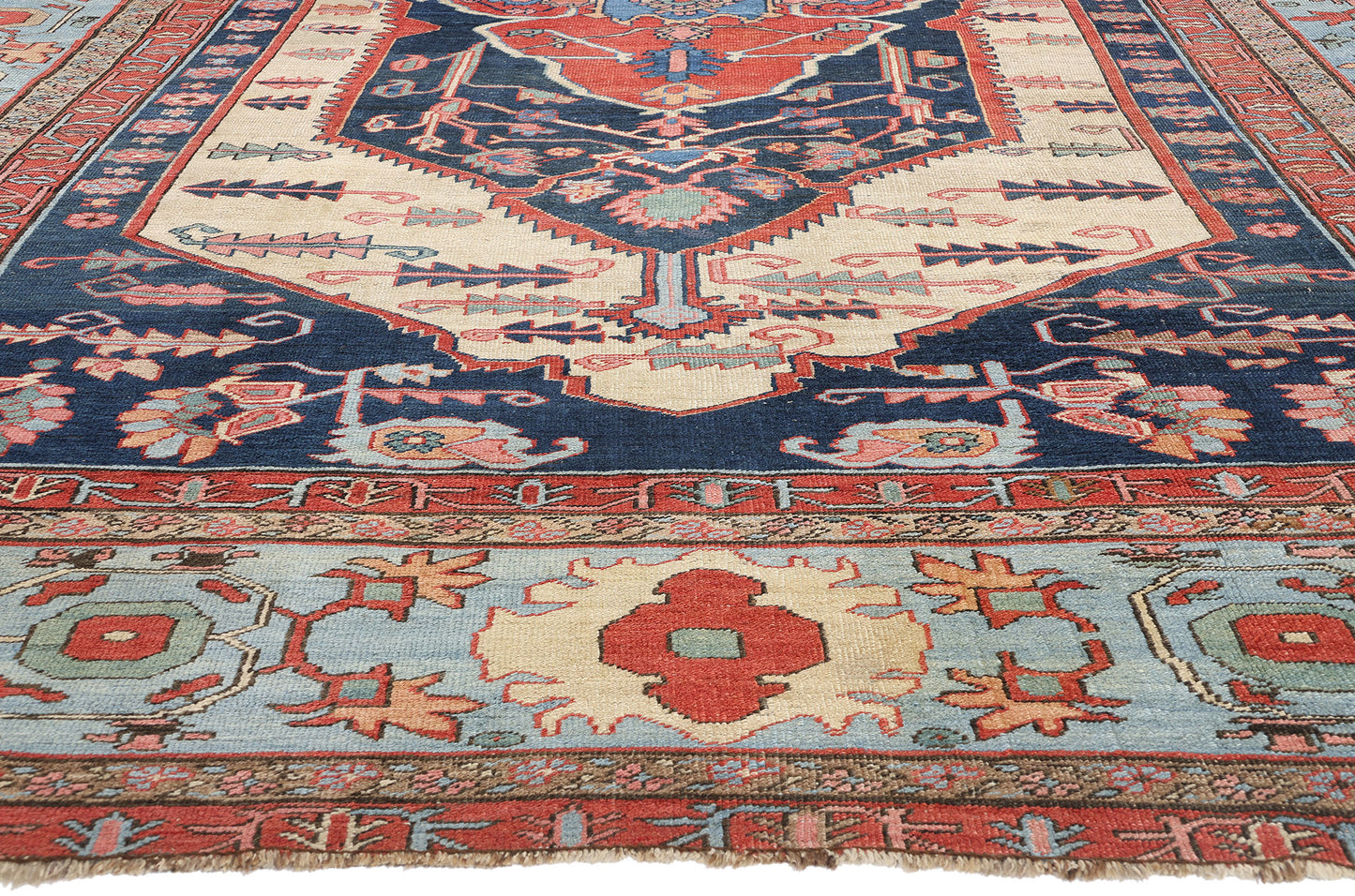 11 x 16 Antique Persian Bakshaish Rug 78984