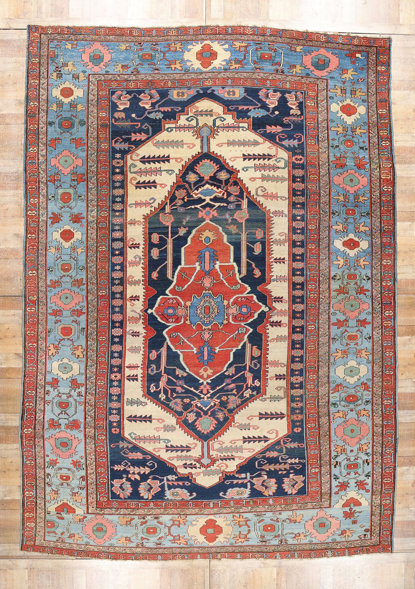 11 x 16 Antique Persian Bakshaish Rug 78984