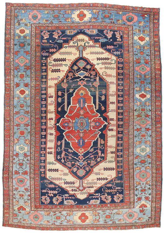 11 x 16 Antique Persian Bakshaish Rug 78984
