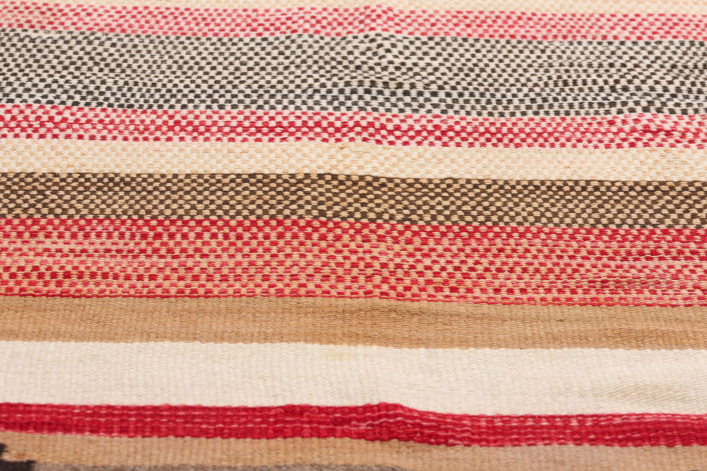 3 x 5 Antique Red Mesa Transitional Banded Navajo Rug 79106