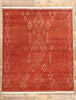 8 x 10 Crimson Desert Oasis Modern Red Moroccan Rug 31215