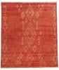 8 x 10 Crimson Desert Oasis Modern Red Moroccan Rug 31215