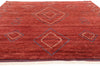 8 x 10 Crimson Nomad Modern Red Moroccan Rug 31218