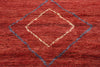8 x 10 Crimson Nomad Modern Red Moroccan Rug 31218