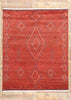 8 x 10 Crimson Nomad Modern Red Moroccan Rug 31218