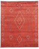 8 x 10 Crimson Nomad Modern Red Moroccan Rug 31218