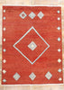 9 x 12 Scarlet Nomad Modern Red Moroccan Rug 31251