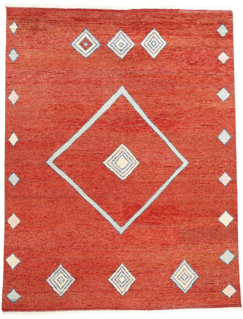 9 x 12 Scarlet Nomad Modern Red Moroccan Rug 31251