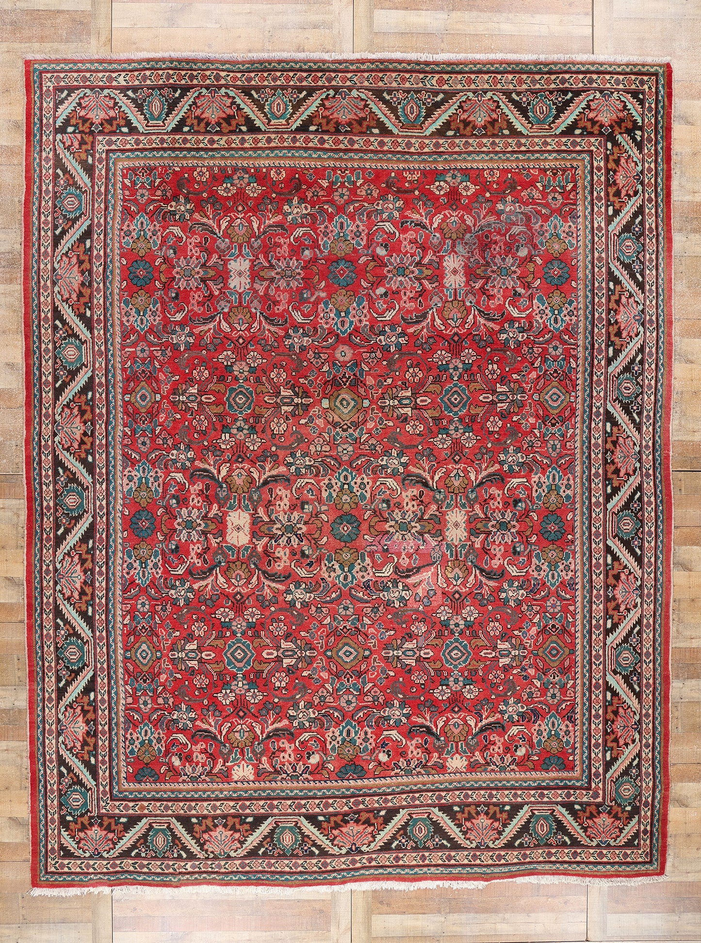 11 x 14 Vintage Persian Mahal Rug 79145