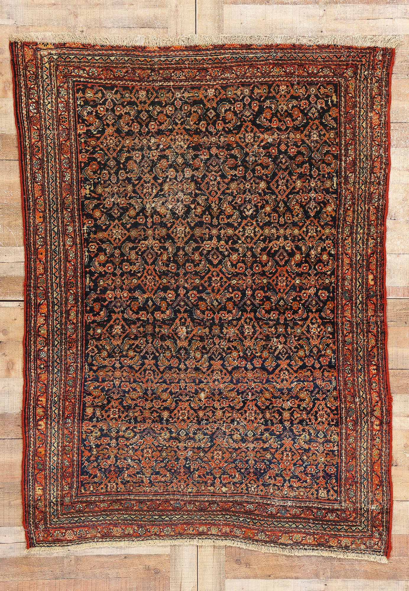 5 x 6 Antique Persian Mahal Rug 78986