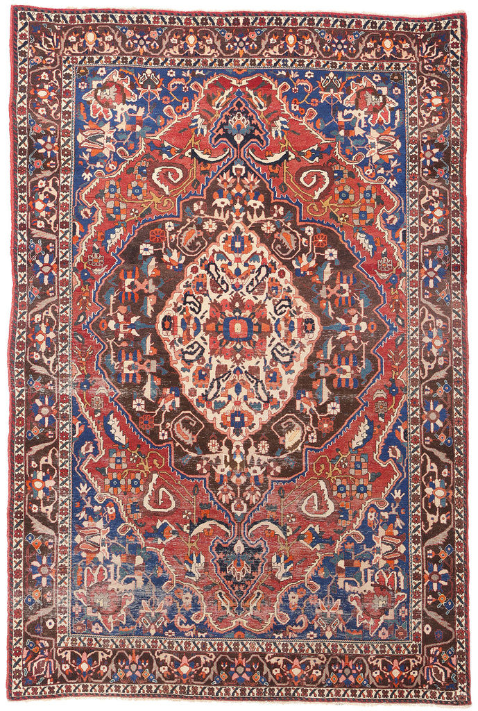 7 x 10 Antique Persian Bakhtiari Rug 79169