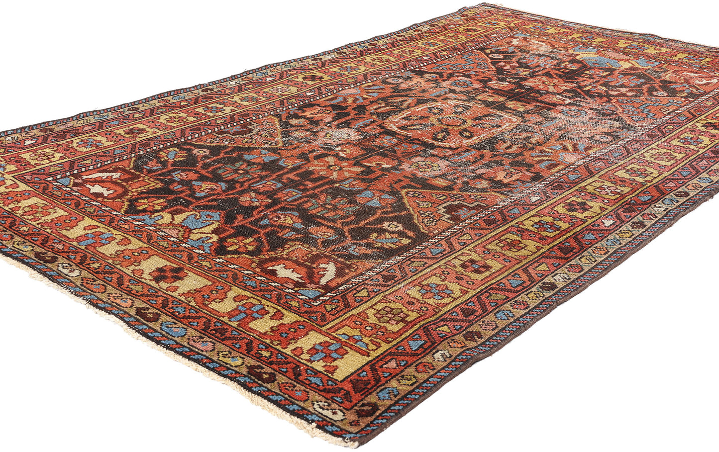 4 x 7 Antique Persian Hamadan Rug 79020