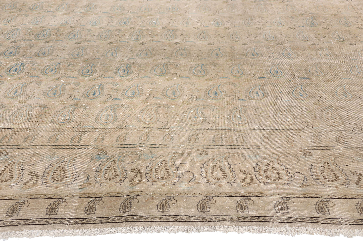 10 x 13 Antique Persian Kashan Rug 79122