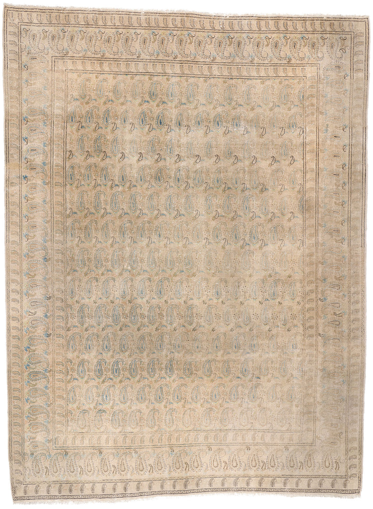 10 x 13 Antique Persian Kashan Rug 79122