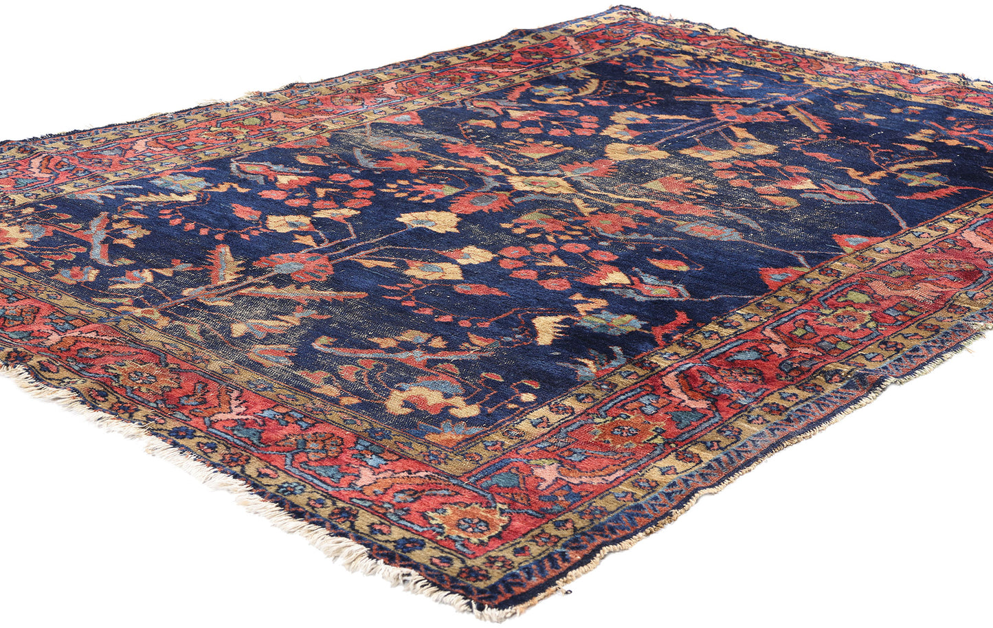 5 x 6 Antique Persian Lilihan Rug 79001