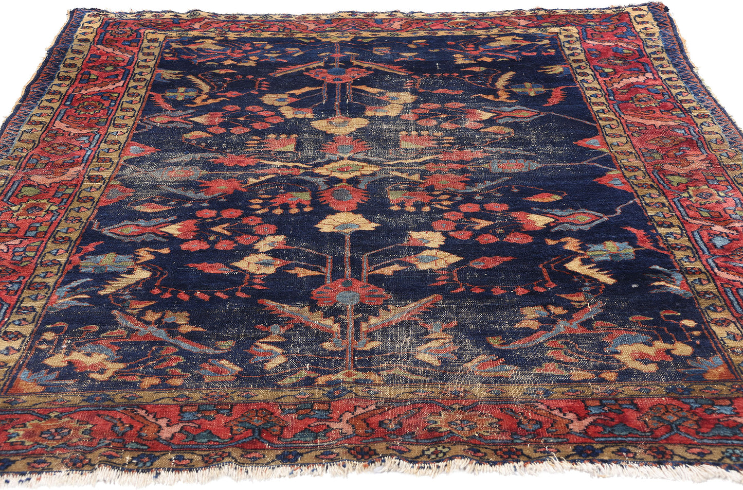 5 x 6 Antique Persian Lilihan Rug 79001