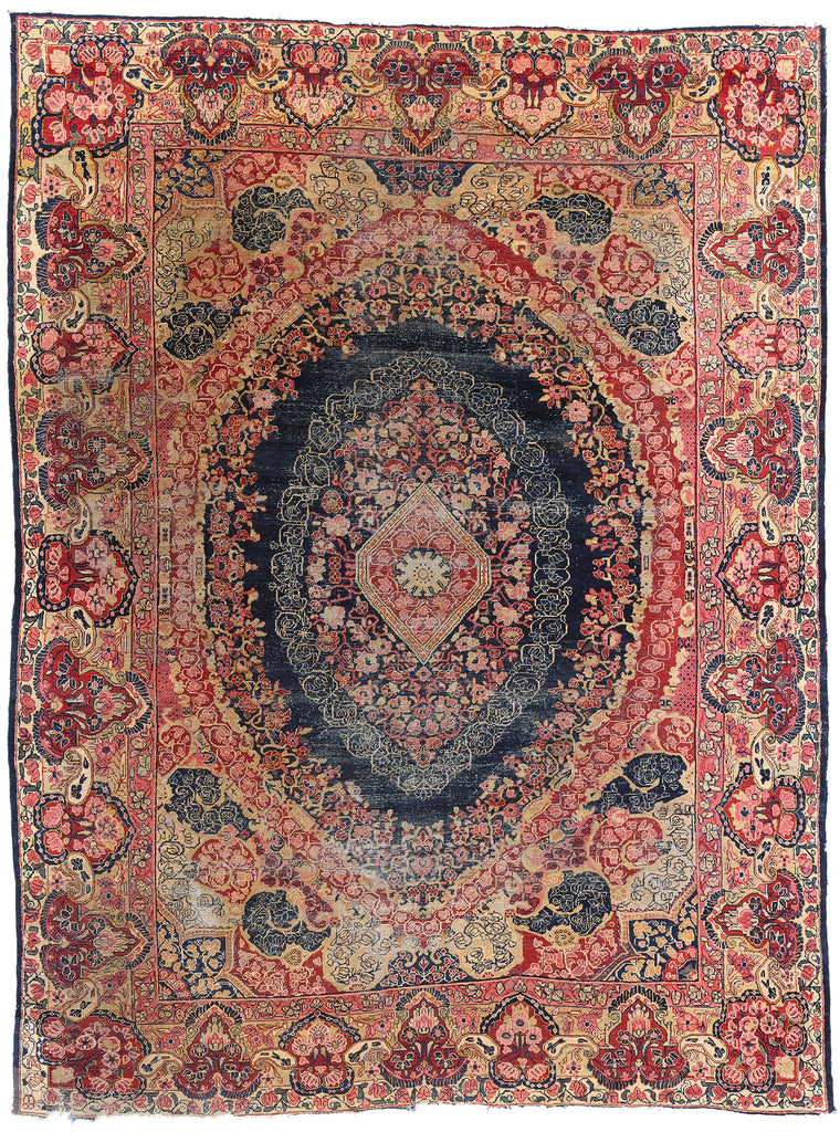 10 x 14 Antique Persian Mahal Rug 79128