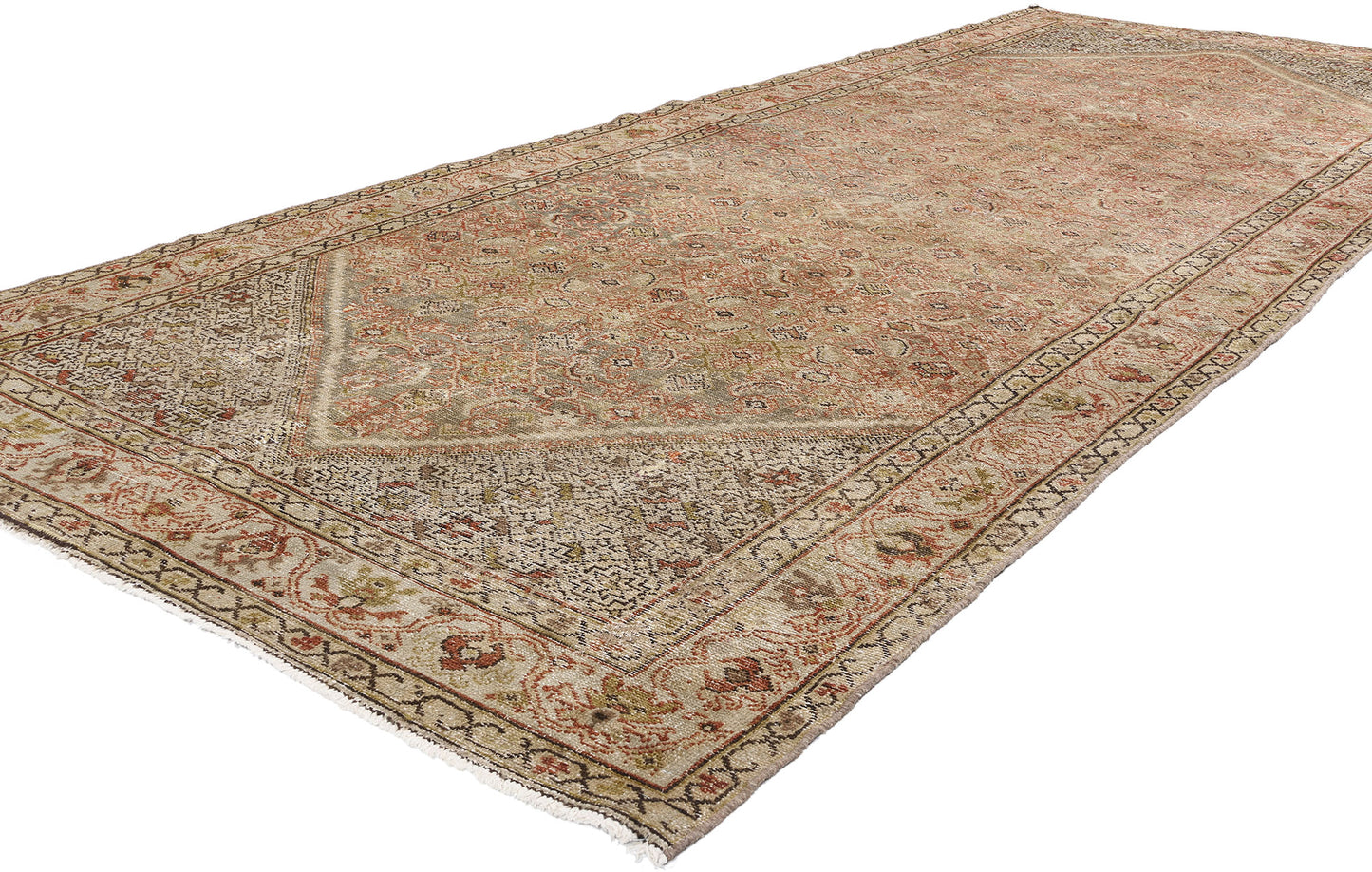 5 x 13 Antique Persian Malayer Rug 61372
