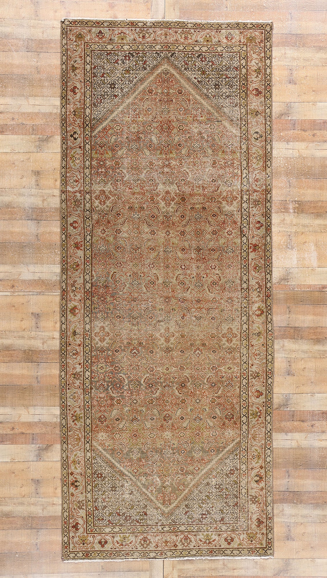 5 x 13 Antique Persian Malayer Rug 61372