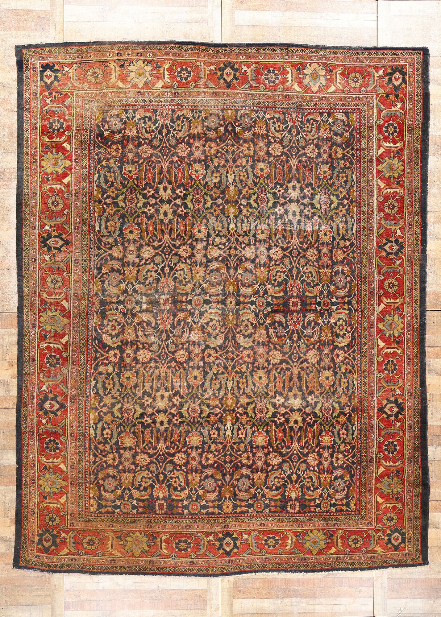 11 x 14 Antique Persian Sultanabad Rug 79130