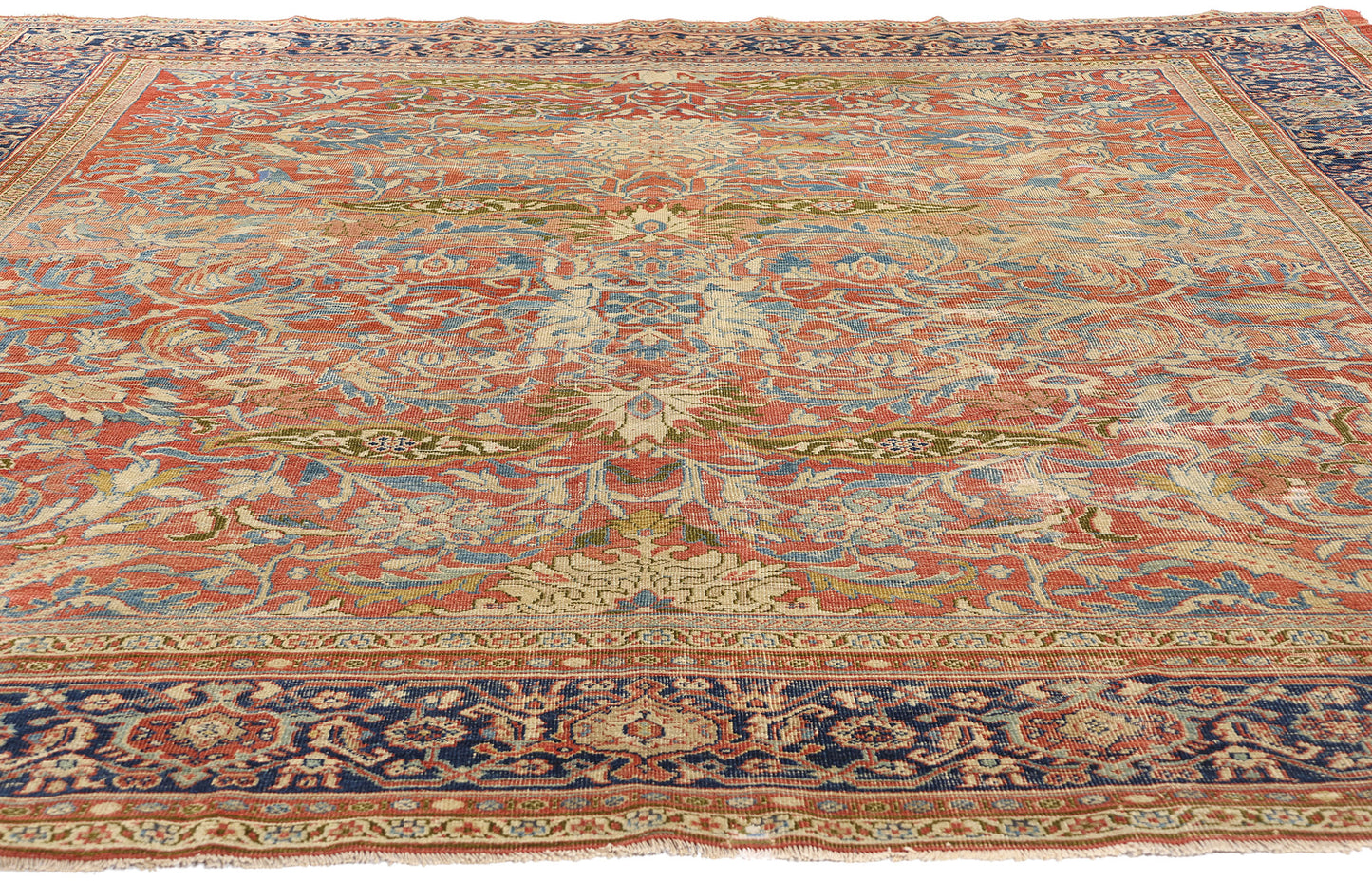 9 x 10 Antique Persian Sultanabad Rug 79127