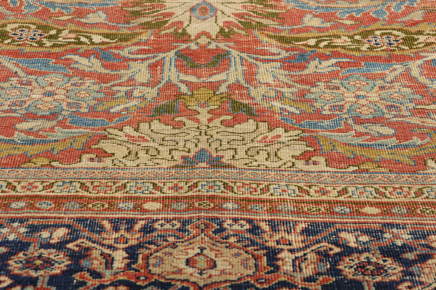 9 x 10 Antique Persian Sultanabad Rug 79127