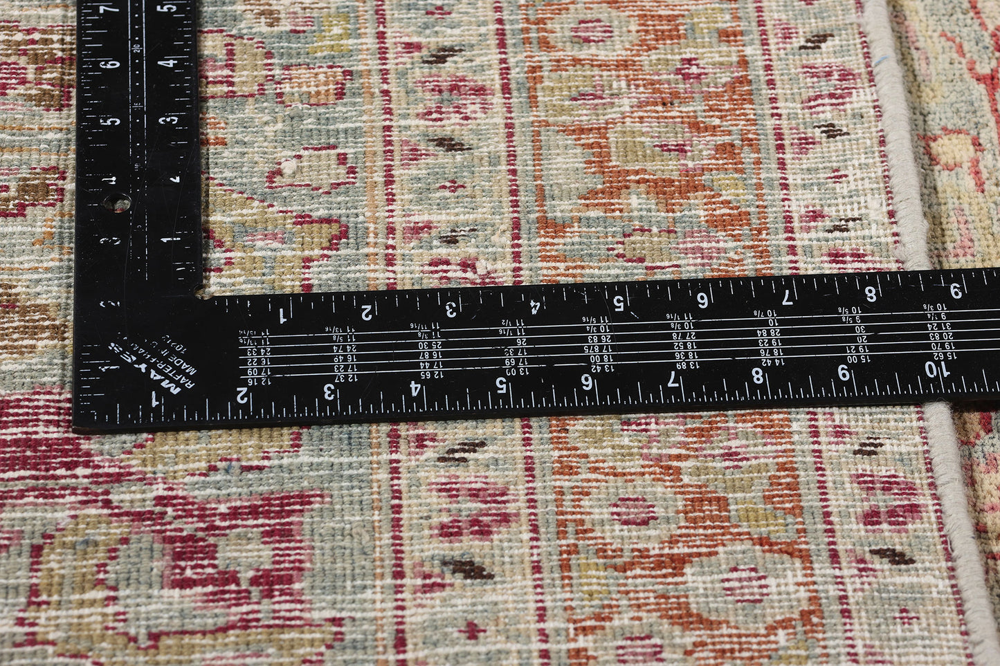 12 x 17 Antique Red Persian Mashhad Rug 61302