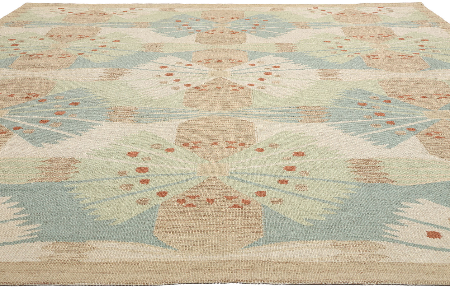 10 x 12 Scandinavian Modern Swedish Inspired Kilim Rug 31106