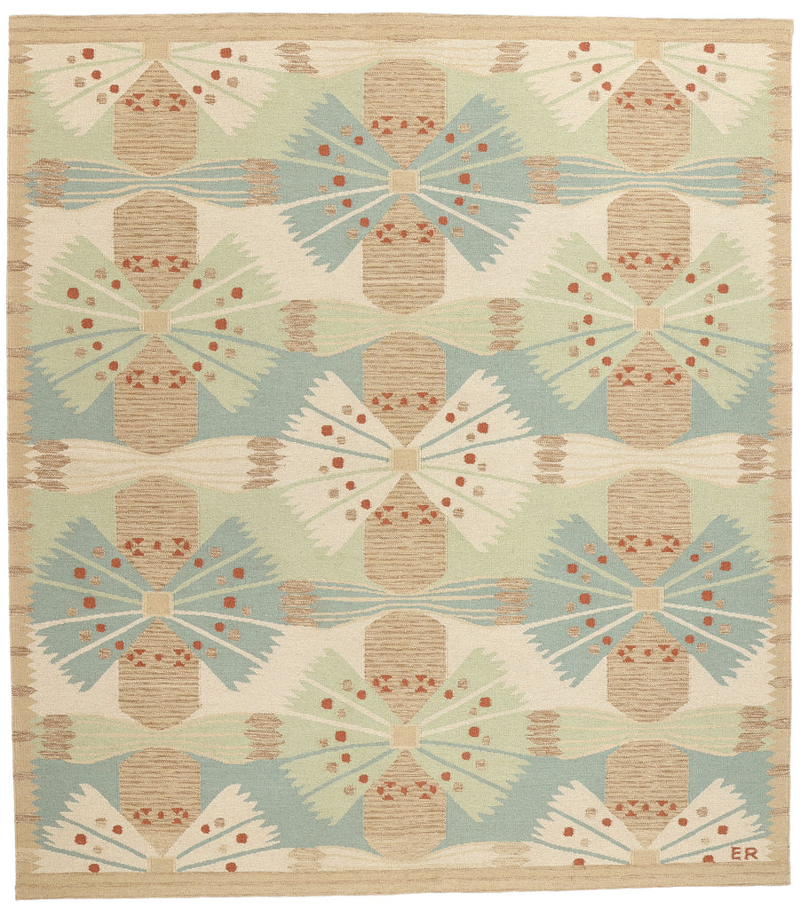 10 x 12 Scandinavian Modern Swedish Inspired Kilim Rug 31106