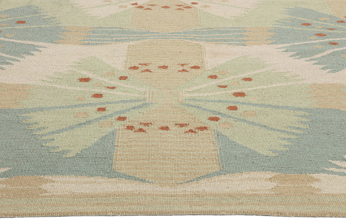 9 x 12 Scandinavian Modern Swedish Inspired Kilim Rug 31108