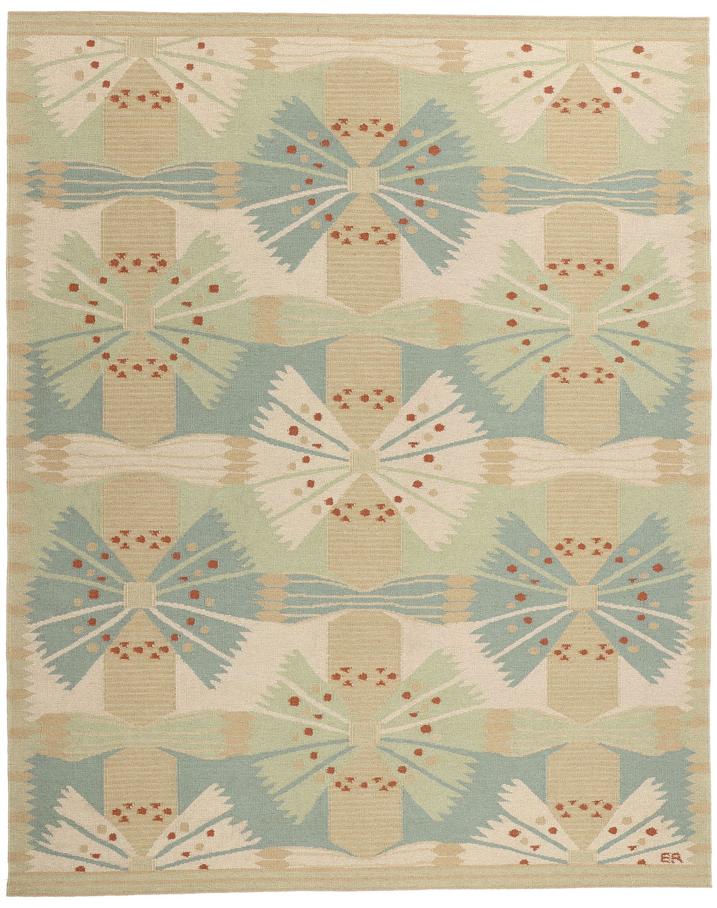 9 x 12 Scandinavian Modern Swedish Inspired Kilim Rug 31108