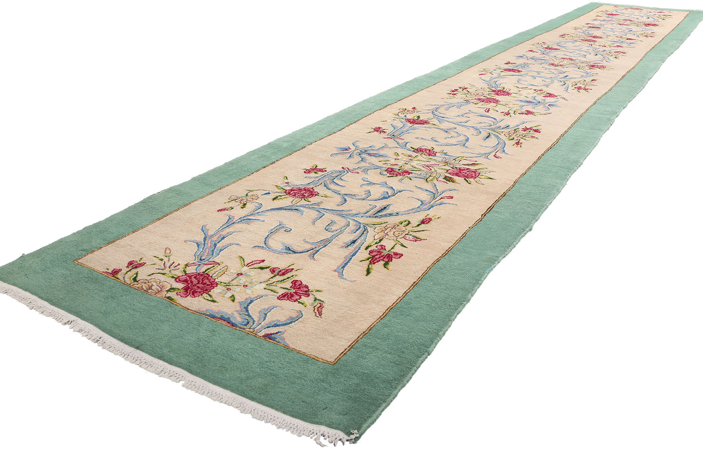 3 x 20 Signed Vintage Persian Kerman Rug 61367
