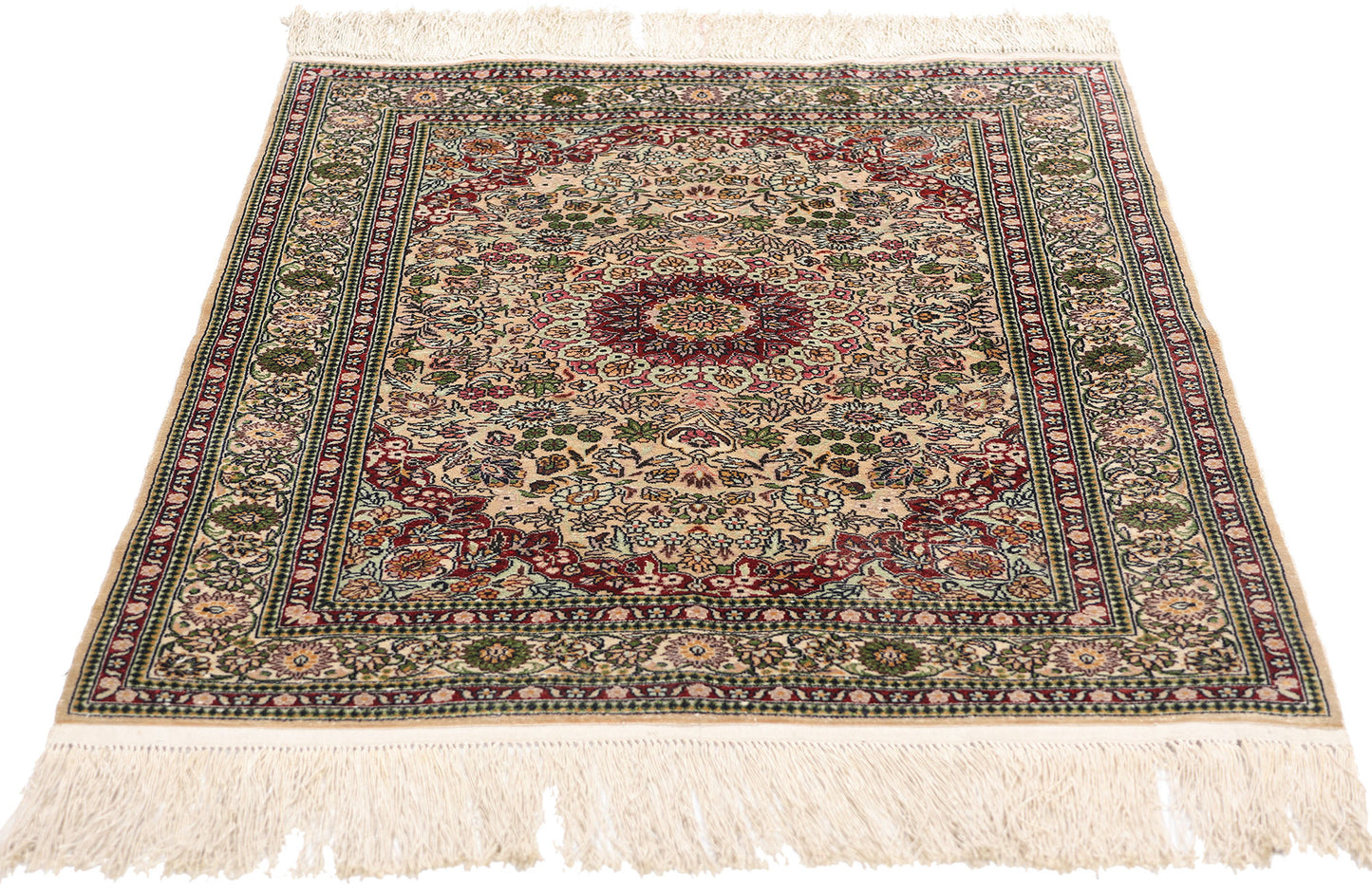 2 x 3 Vintage Turkish Silk Hereke Rug 79082