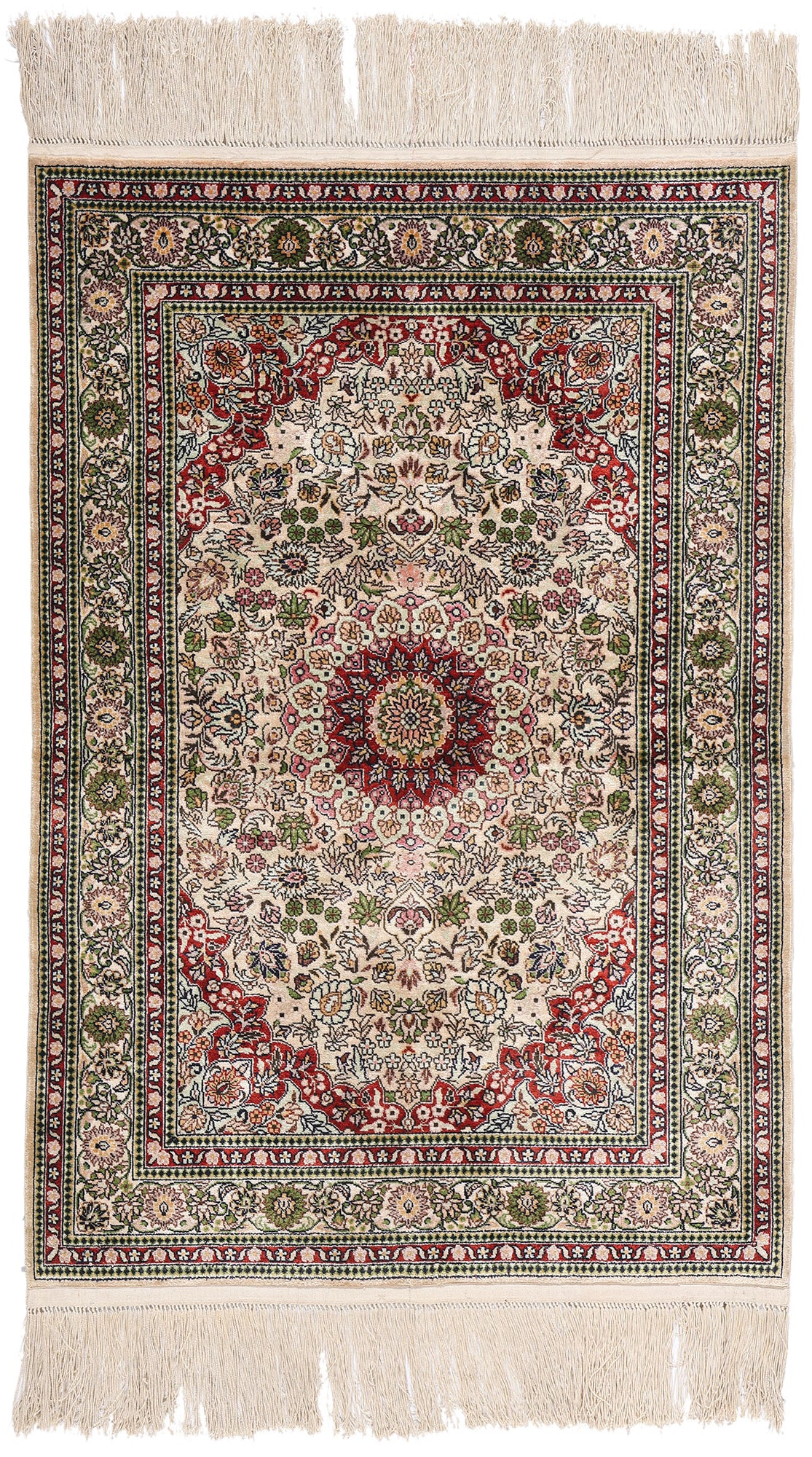 2 x 3 Vintage Turkish Silk Hereke Rug 79082