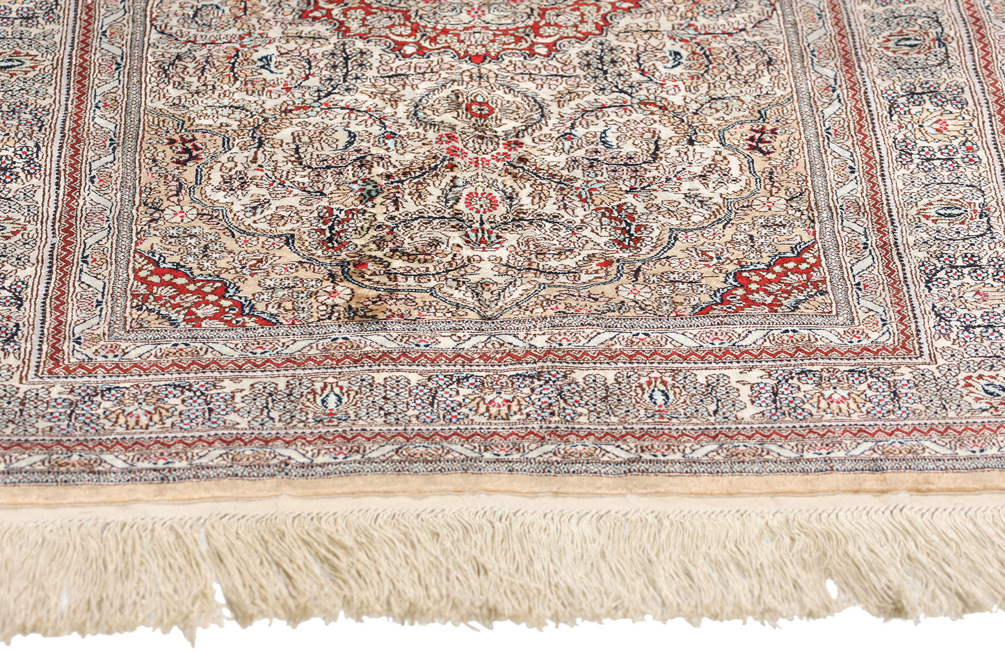 2 x 3 Vintage Turkish Silk Hereke Rug 78933