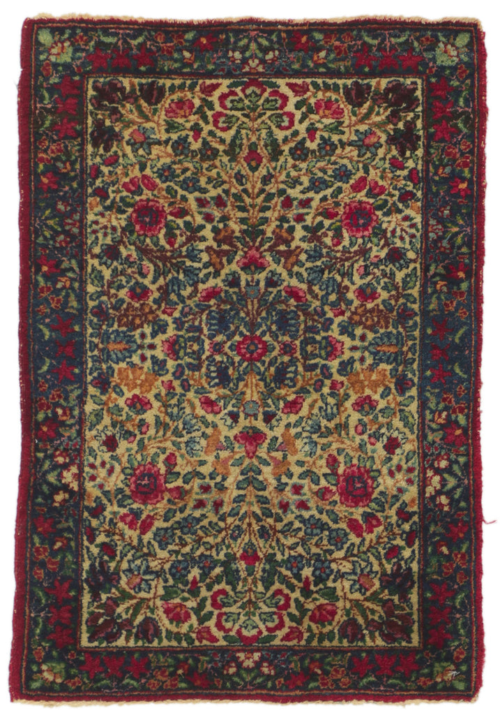 2 x 3 Antique Persian Kerman Rug 73227