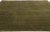 8 x 10 Solid Olive Green Modern Rug 31160