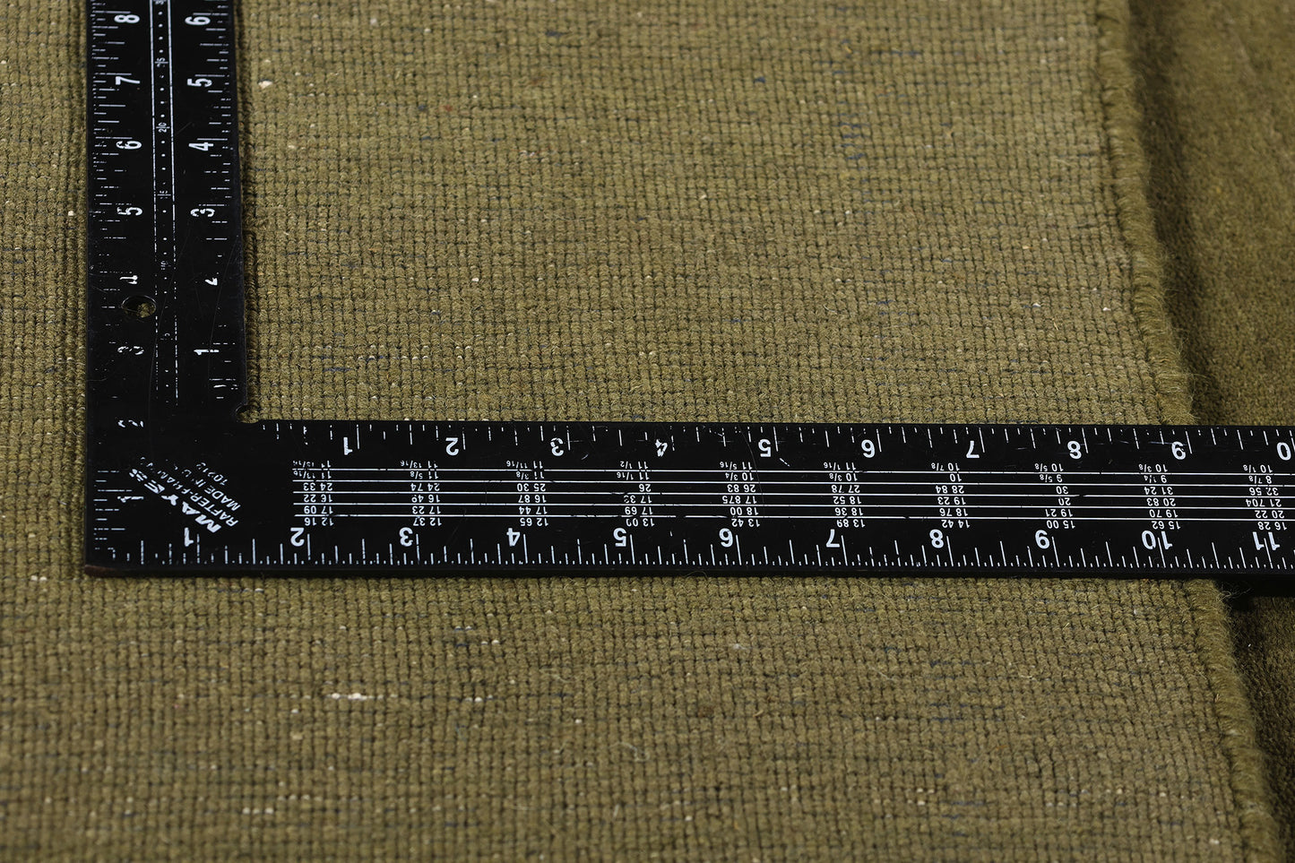 10 x 12 Solid Olive Green Modern Rug 31149