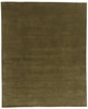 10 x 12 Solid Olive Green Modern Rug 31157