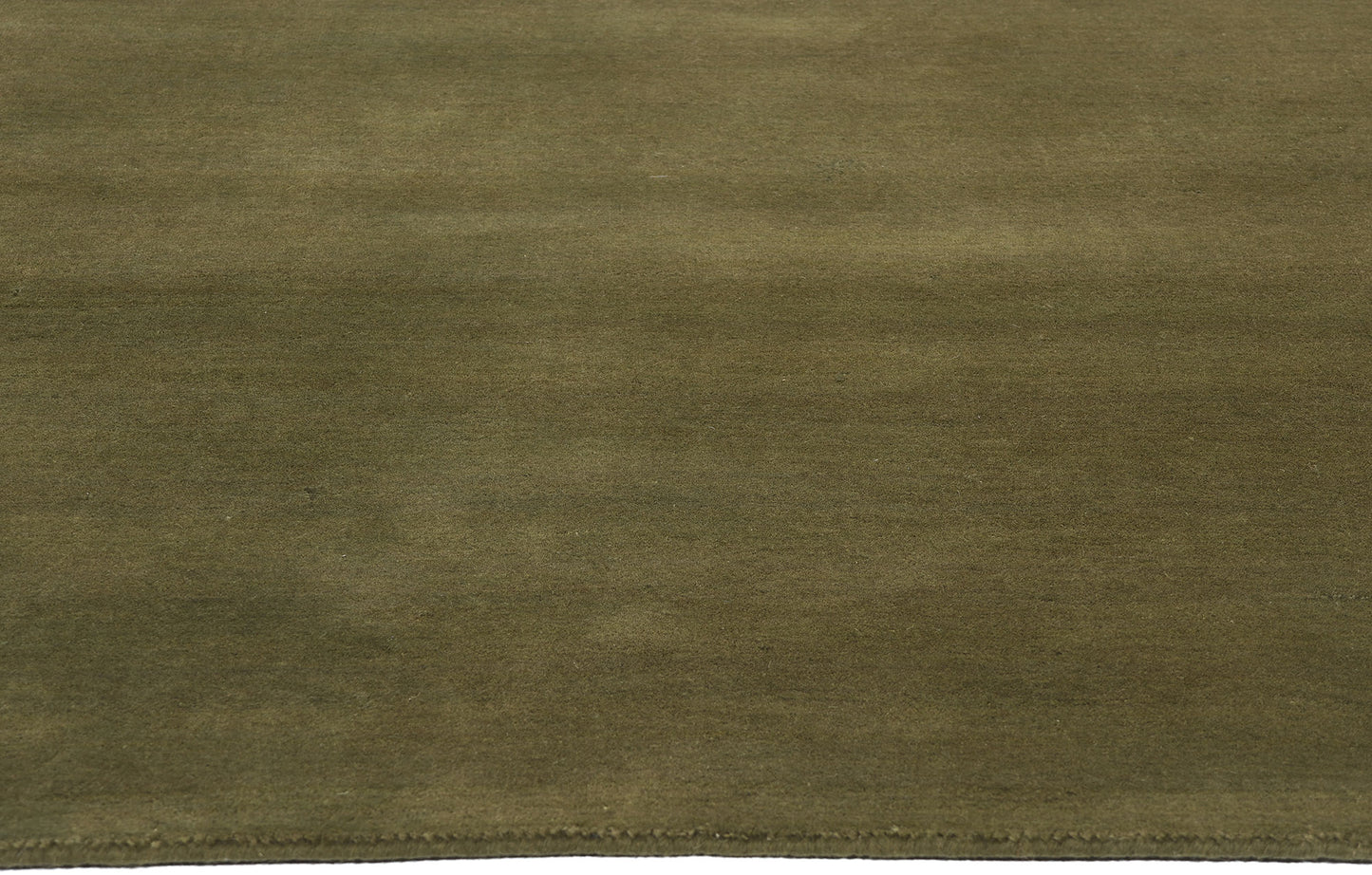 5 x 7 Solid Olive Green Modern Rug 31166