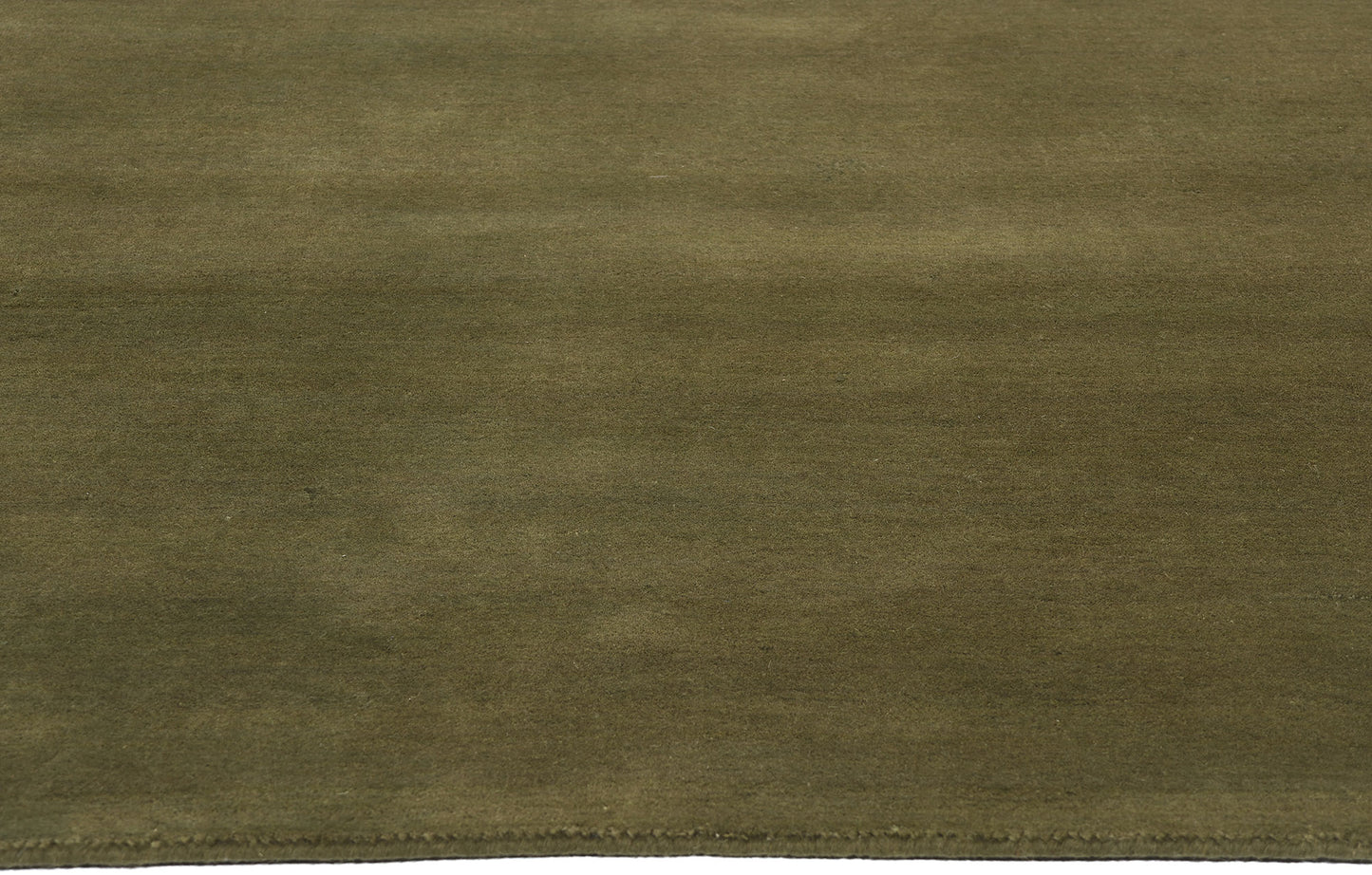 5 x 7 Solid Olive Green Modern Rug 31167