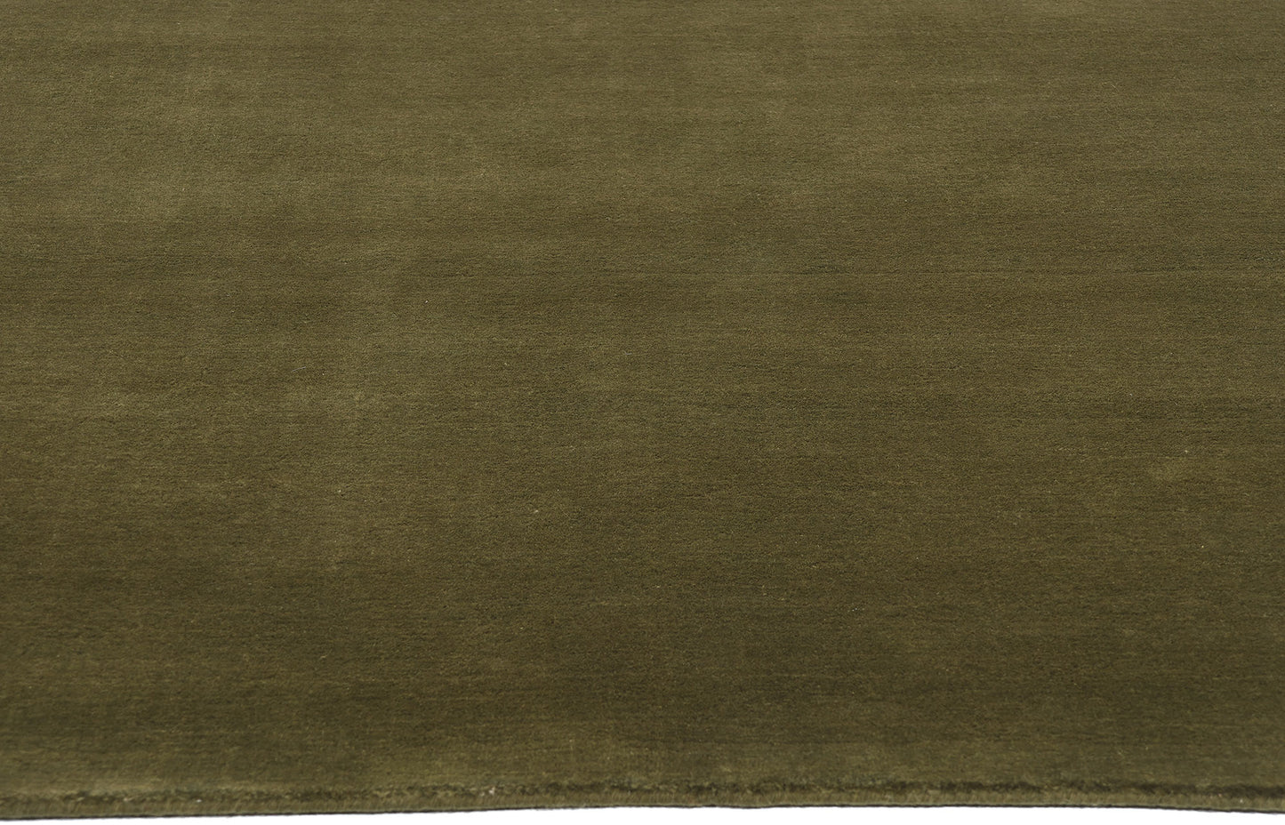 5 x 8 Solid Olive Green Modern Rug 31169