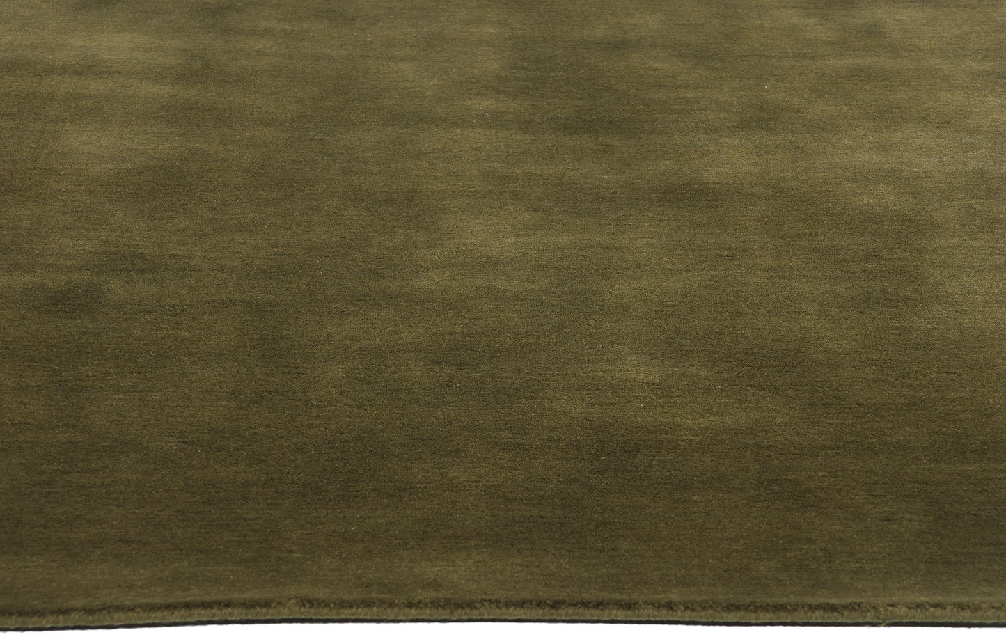 5 x 8 Solid Olive Green Modern Rug 31170
